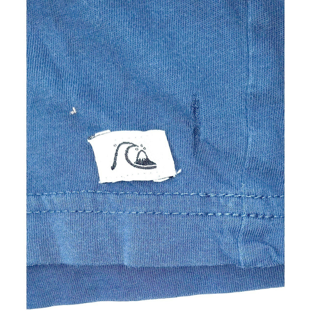 Quiksilver Women's Navy Blue Graphic T-Shirt Surf Wave Logo Size L