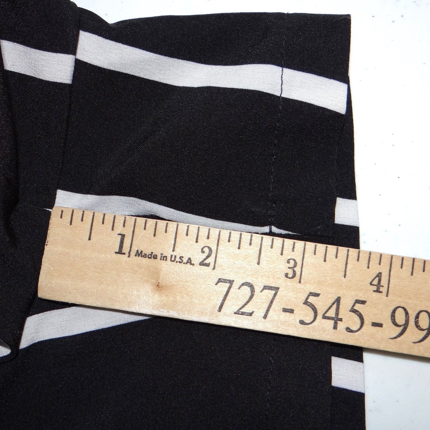 SHEIN Womens Black White Vertical Stripe Paperbag Waist Shorts Size Medium
