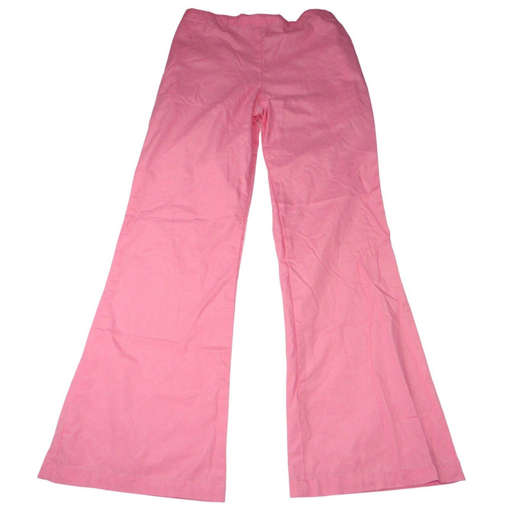 Malibu Doc Pink Wide Leg Scrub Pants Women TXS Elastic Waist Flare Tall