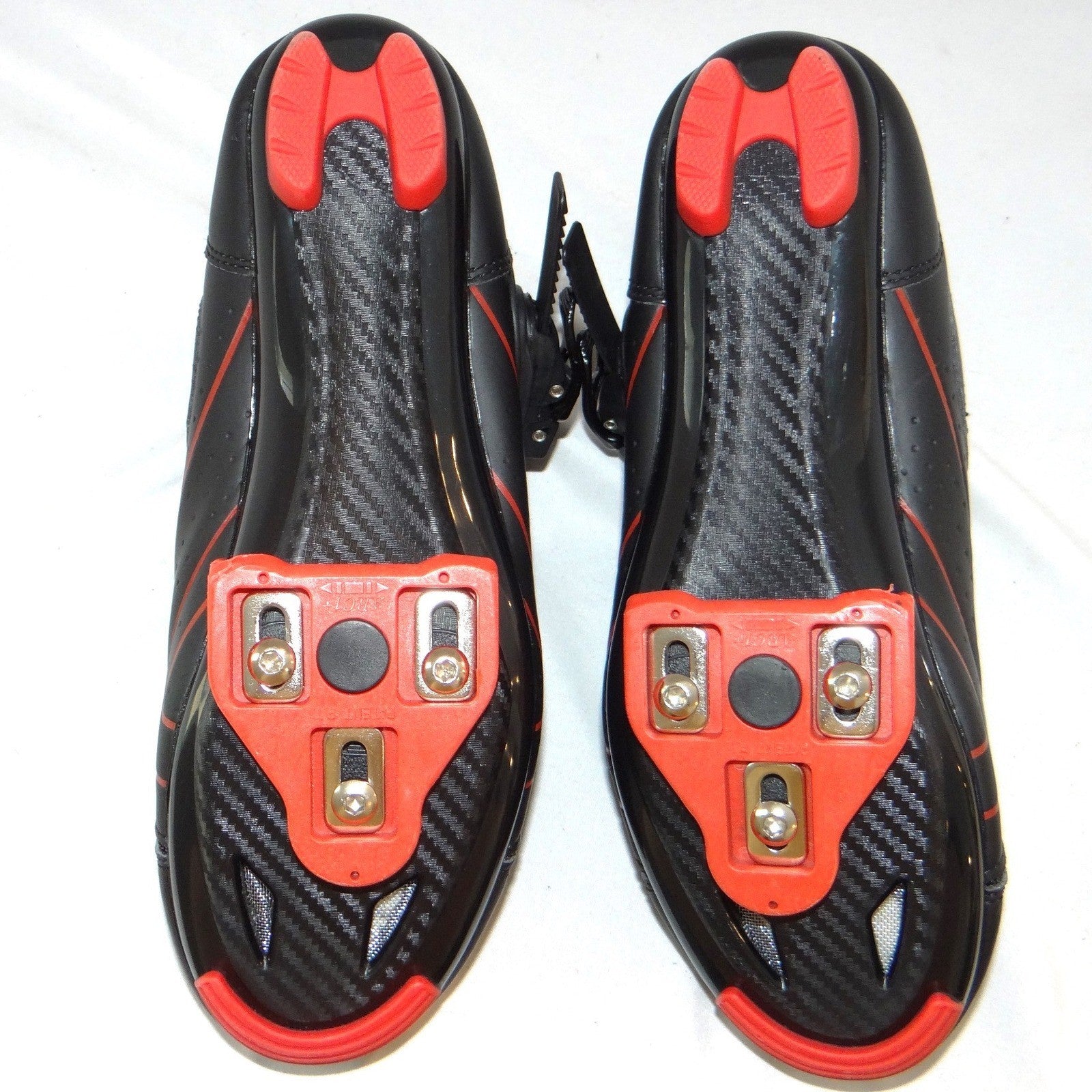 Kescoo Cycling Shoes Black Red Size 39 Look Delta Cleats Indoor Road Bike Mens 7
