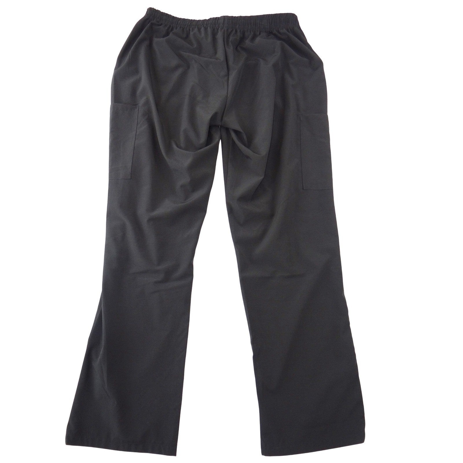 GT Performance Womens XL Black Scrub Pants Elastic Waist Cargo Medical Workwear