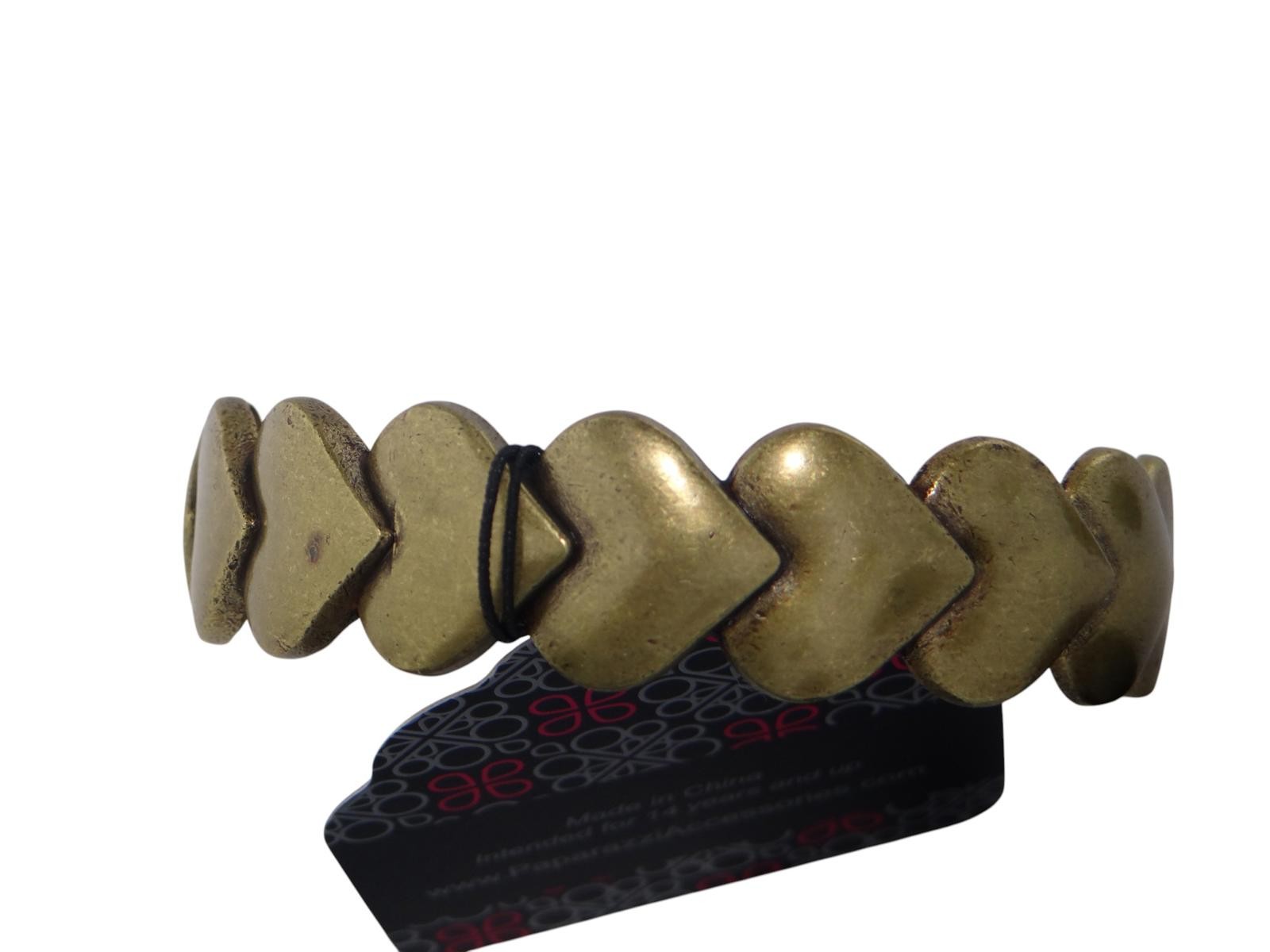 Paparazzi Hearts Galore Brass Bracelet
