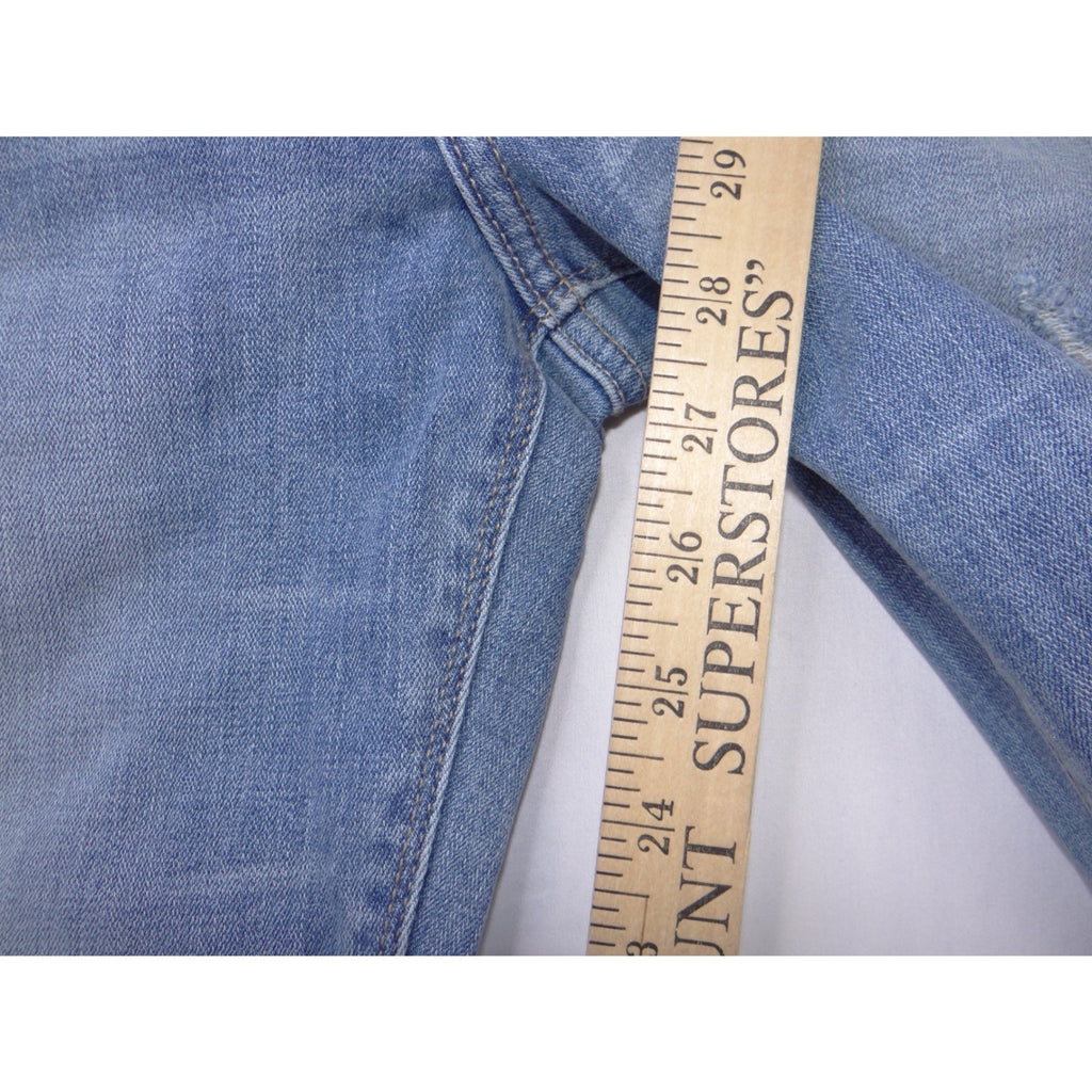 Lucky Brand Lolita Skinny Jeans Womens 8/29 Light Wash Distressed Blue Denim
