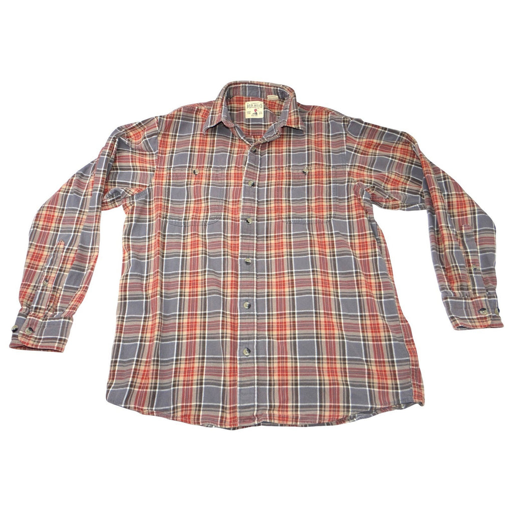 Red Head Brand Co Plaid Flannel Long Sleeve Button Up Shirt Men's Size Large