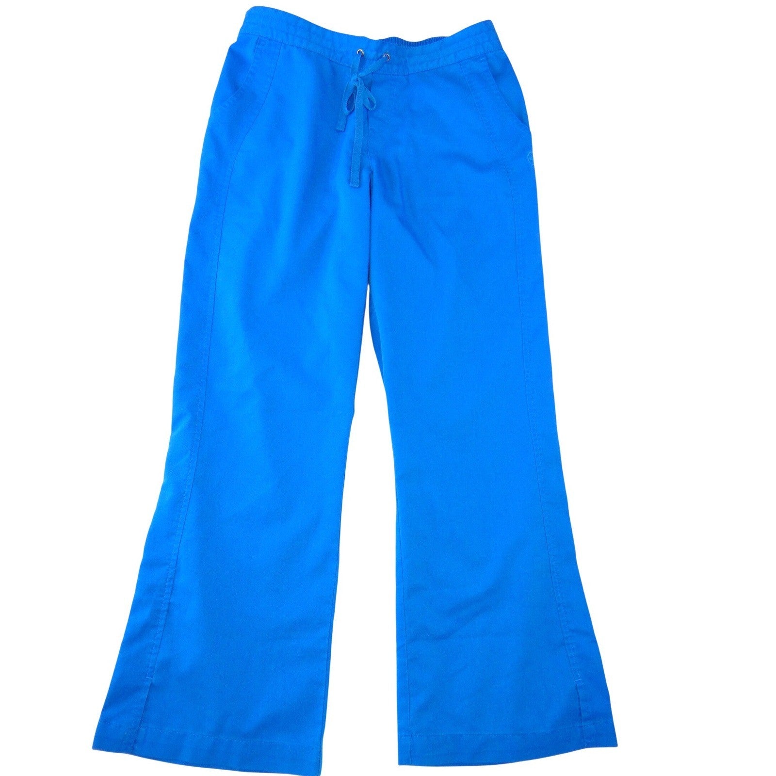 Purple Label by Healing Hands Womens Royal Blue Scrub Pants Petite Small