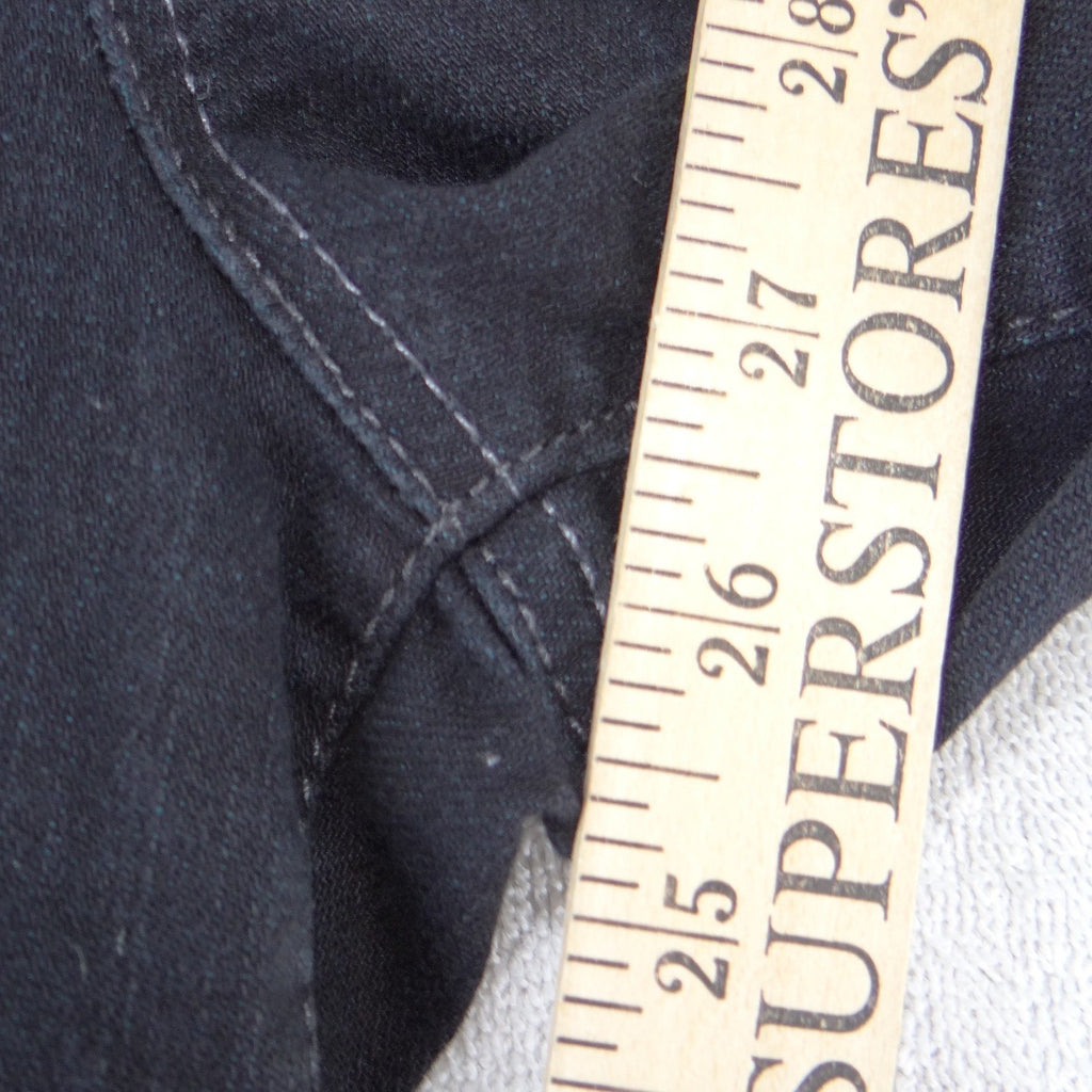 Style & Co Black Straight Leg Jeans Petite 2P Short Dark Wash Stretch Denim