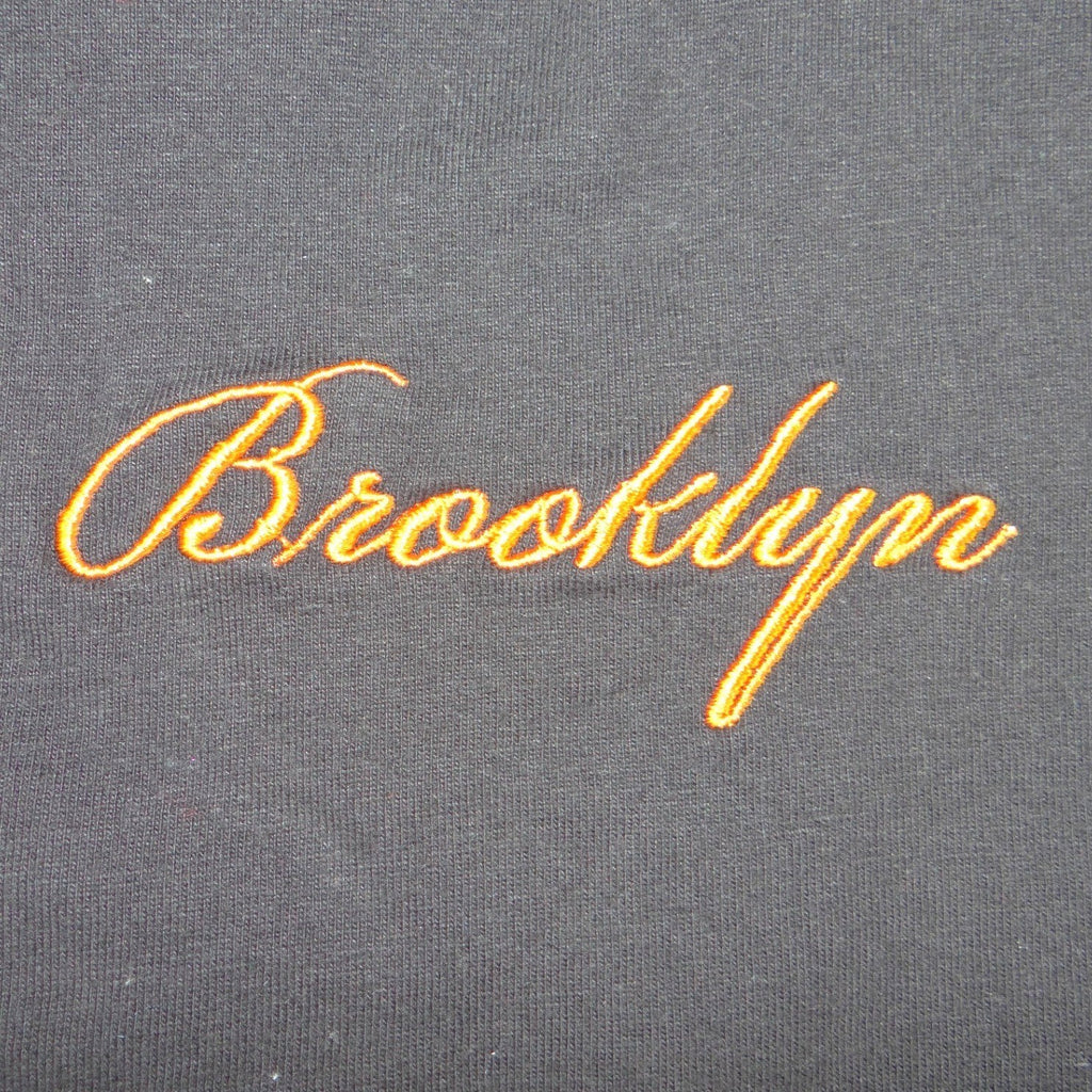 Public Supply Mens Brooklyn New York Relaxed Graphic T-Shirt Black Orange