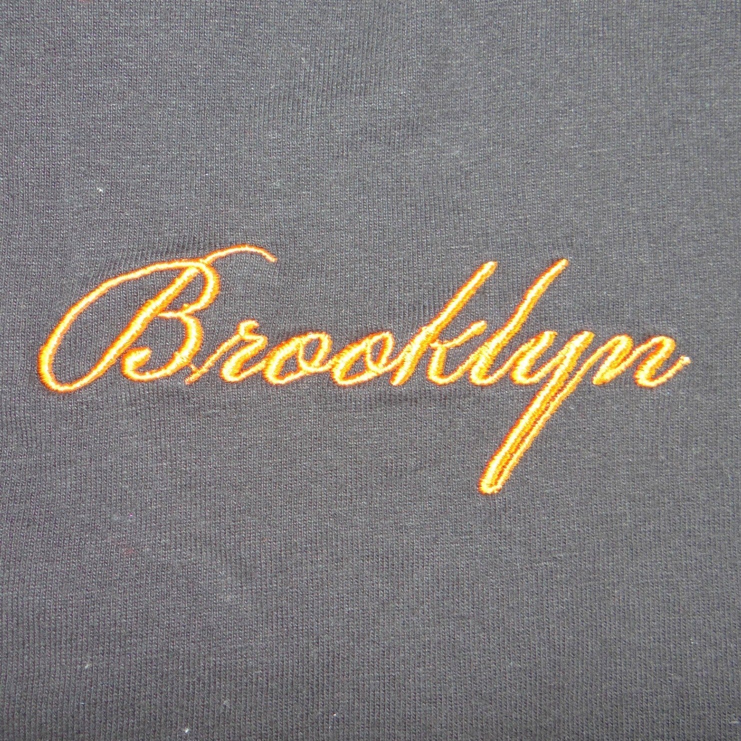 Public Supply Mens Brooklyn New York Relaxed Graphic T-Shirt Black Orange