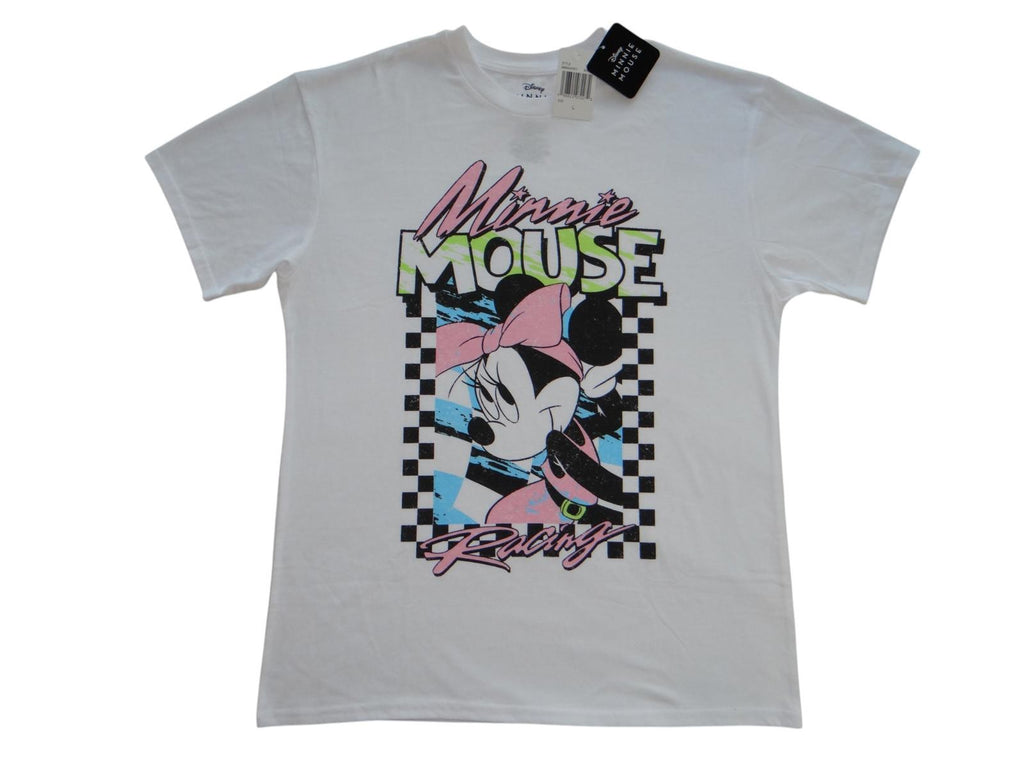 Disney Minnie Mouse Racing Graphic T-Shirt - Size L