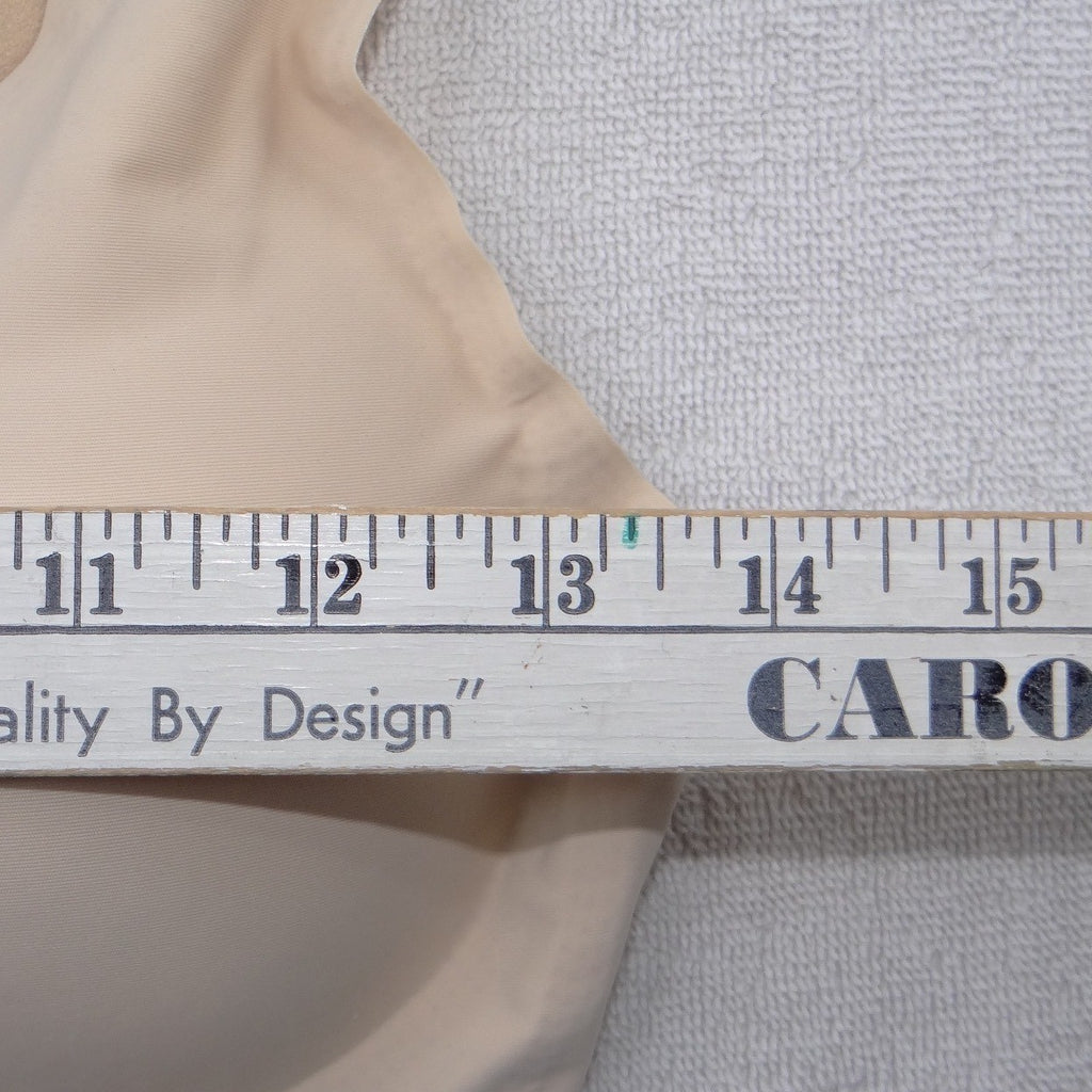 Seamless Wireless Bralette Beige Nude Adjustable Straps Size XL Comfort Bra
