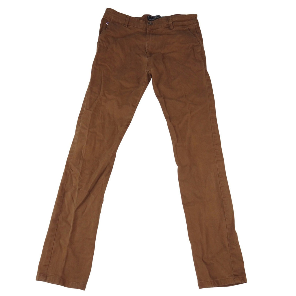 Zara Man Denim Culture Mens Slim Chino Pants Brown Size 30