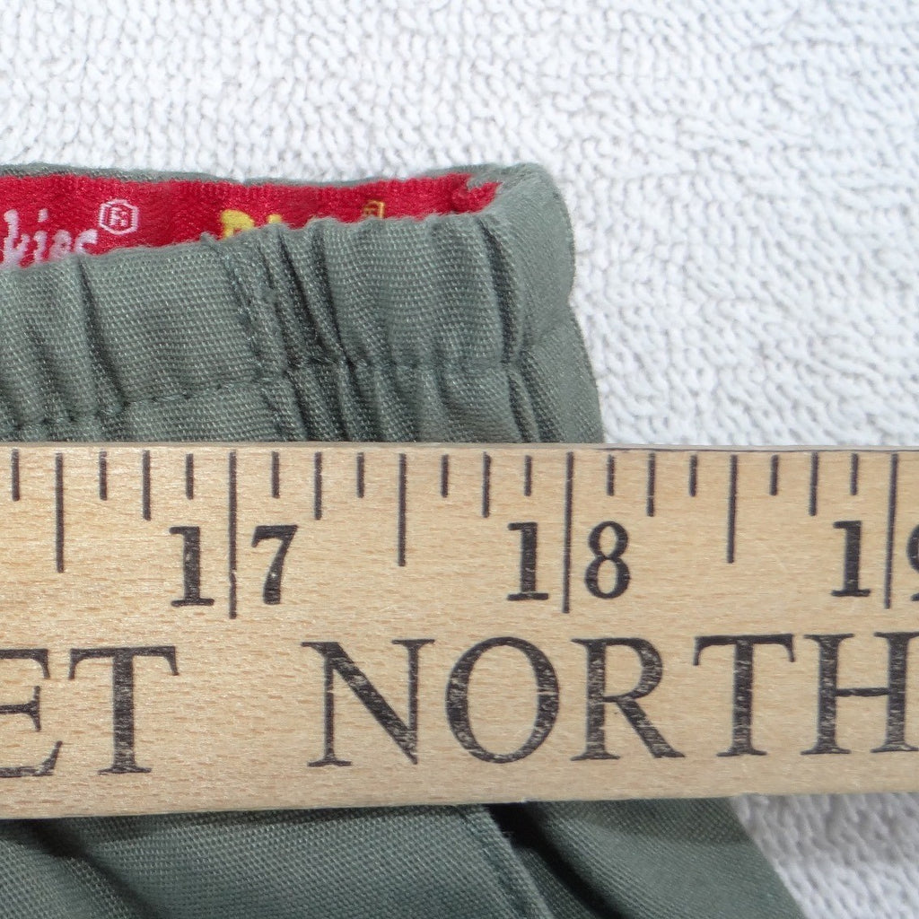 Dickies Womens Olive Green Elastic Waist Cargo Scrub Pants 2XL Plus Size