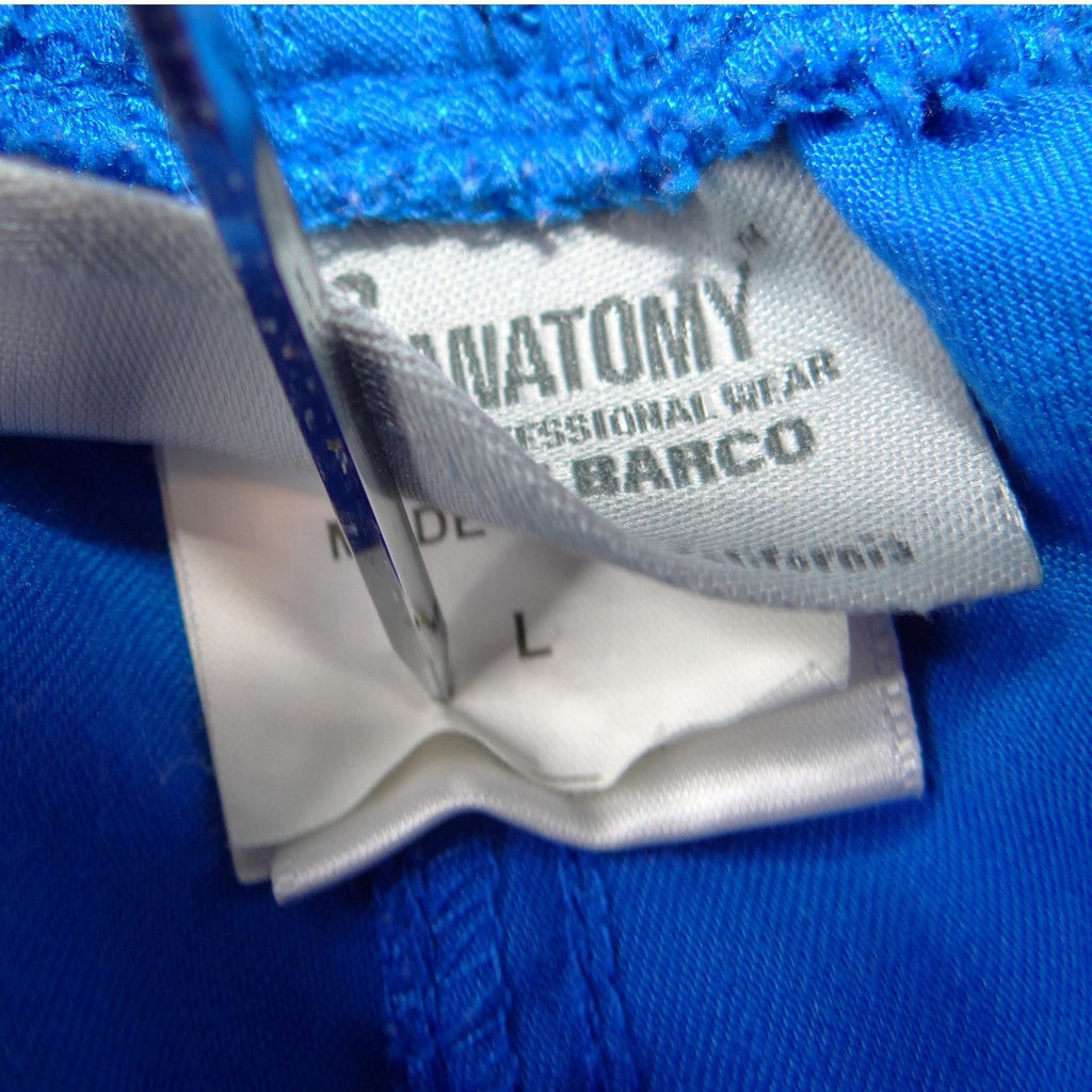 Greys Anatomy by Barco Womens Royal Blue Scrub Pants Drawstring Waist Large