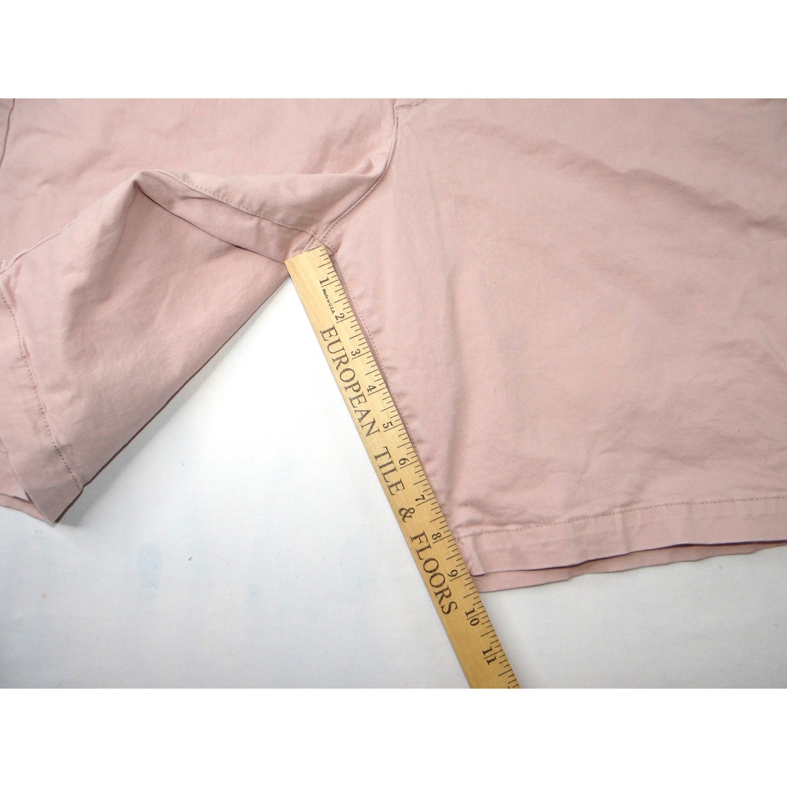 Gap Khakis Lived In Short Mens Pink Cotton Blend Flat Front Size 36