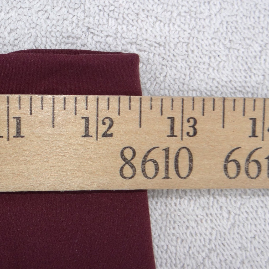 90 Degree by Reflex Womens High Rise Leggings Burgundy 7/8 Length