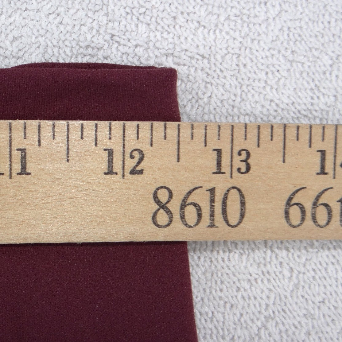 90 Degree by Reflex Womens High Rise Leggings Burgundy 7/8 Length