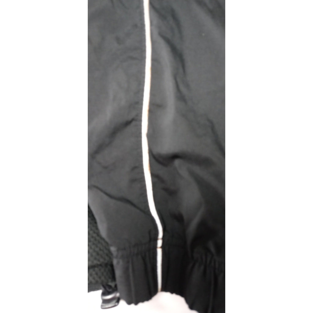 Jordan Black Track Jacket Reflective Stripe Full Zip Men's Medium Athletic