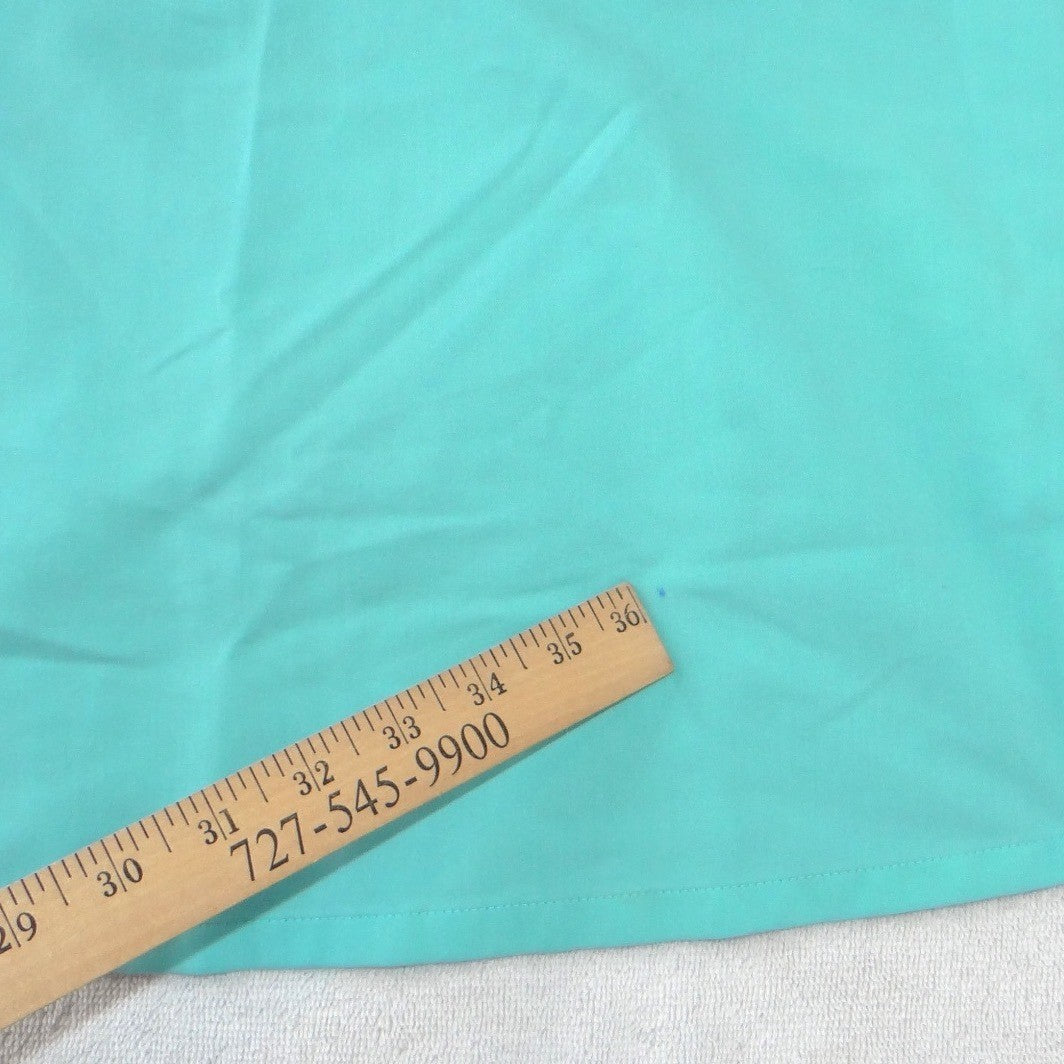 FIGS Technical Collection Women XS V-Neck Scrub Top Seafoam Green Short Sleeve