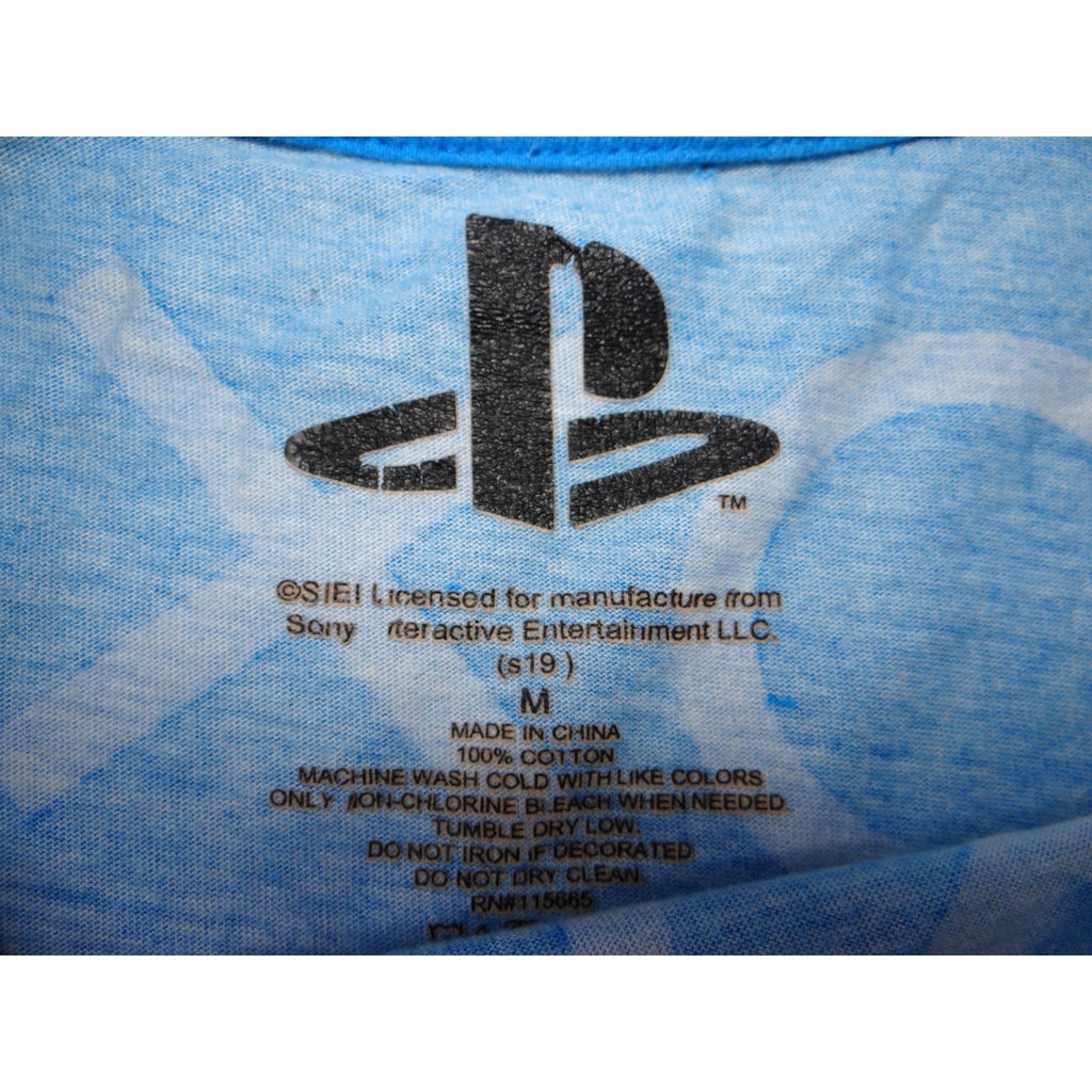 Mens Blue Playstation Graphic T Shirt Size Medium