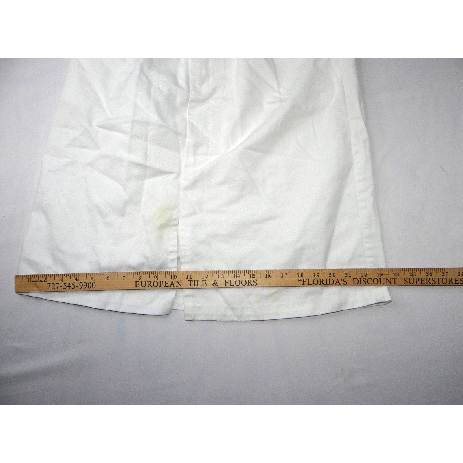 Vintage White Midi Skirt Pleated A Line Casual Office Basic