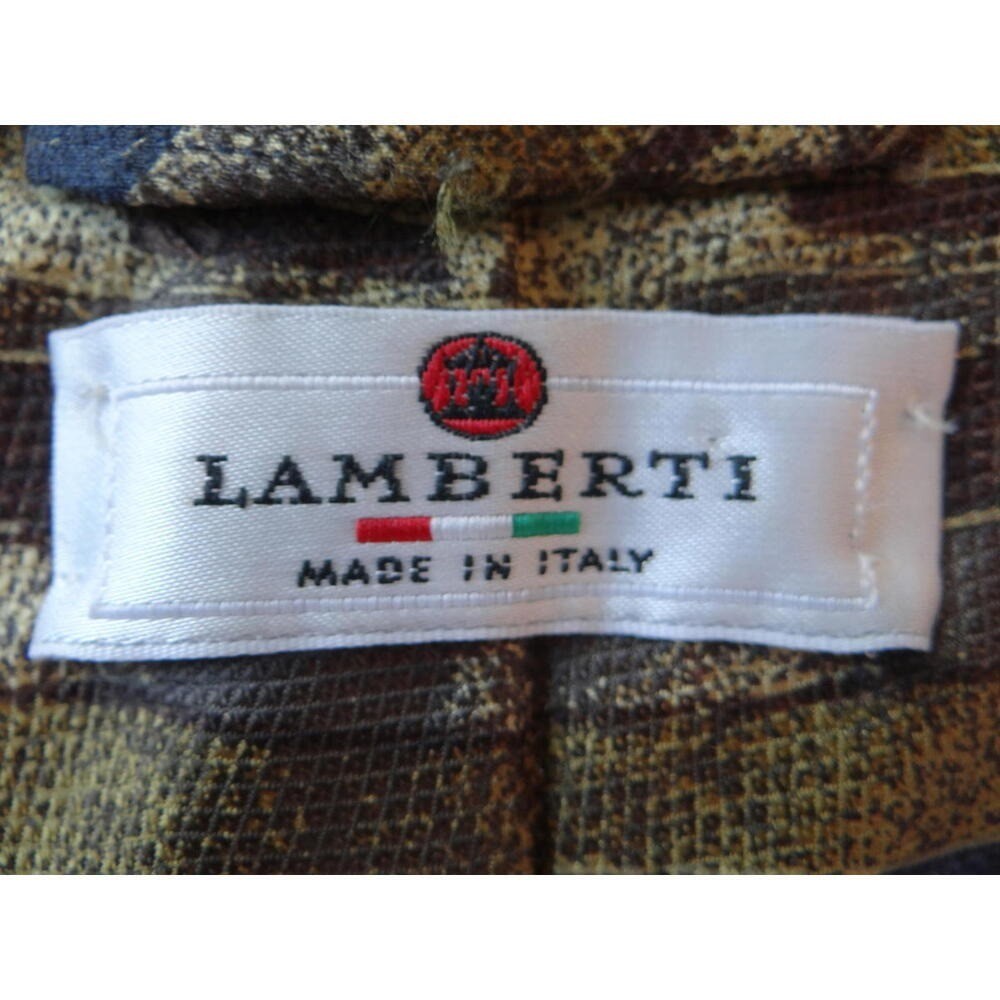 Lamberti 100% Silk Made in Italy Striped Tie