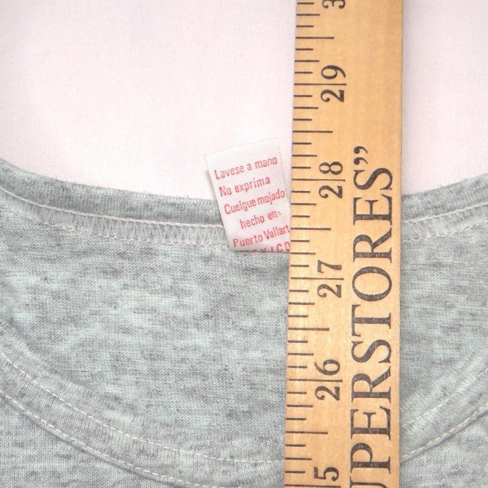 San Jorge Puerto Vallarta Mexico Tank Top Heather Gray Rainbow Palm Tree Sz 50