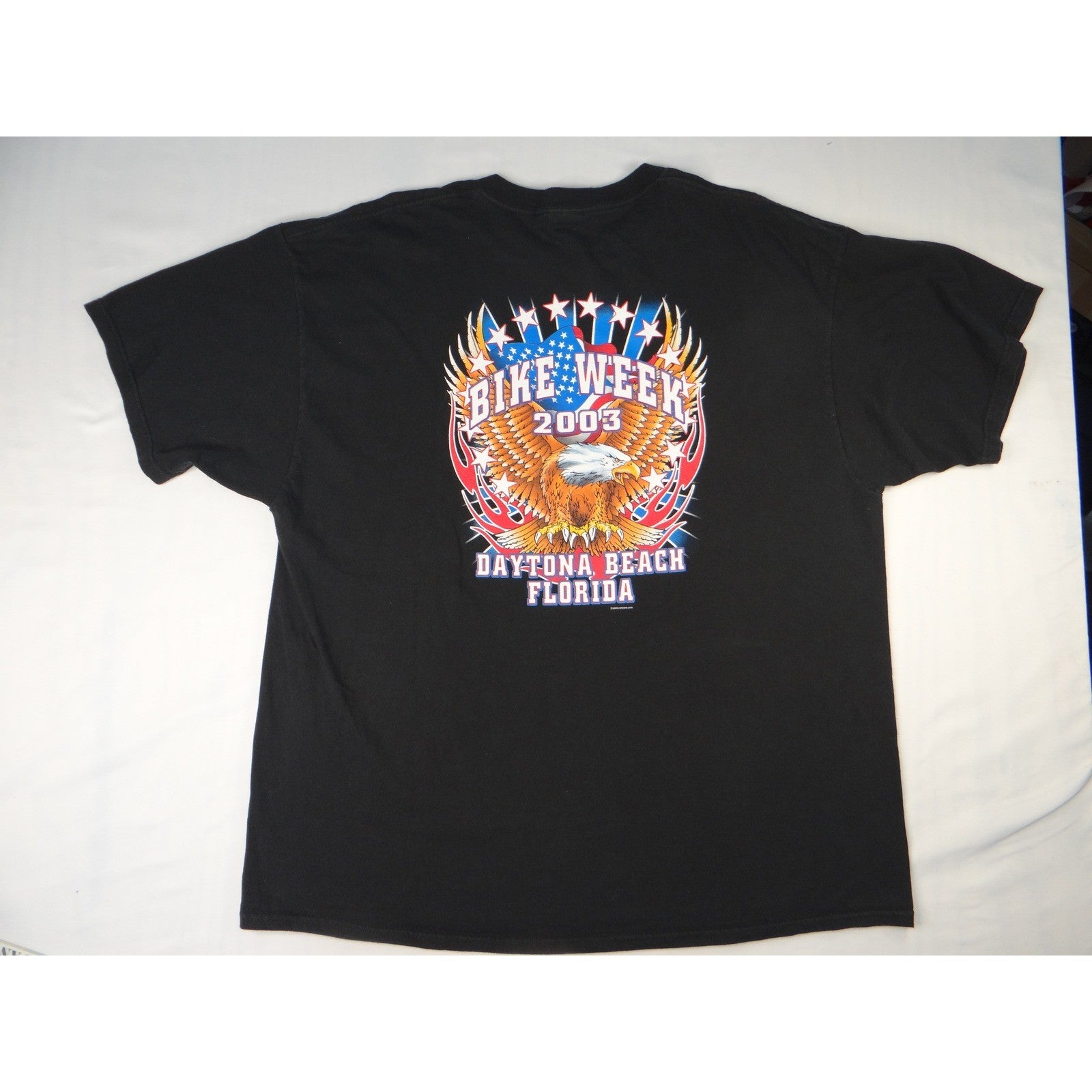 y2k Vintage Bike Week 2003 Daytona Beach Florida Motorcycle Graphic T Shirt XXL