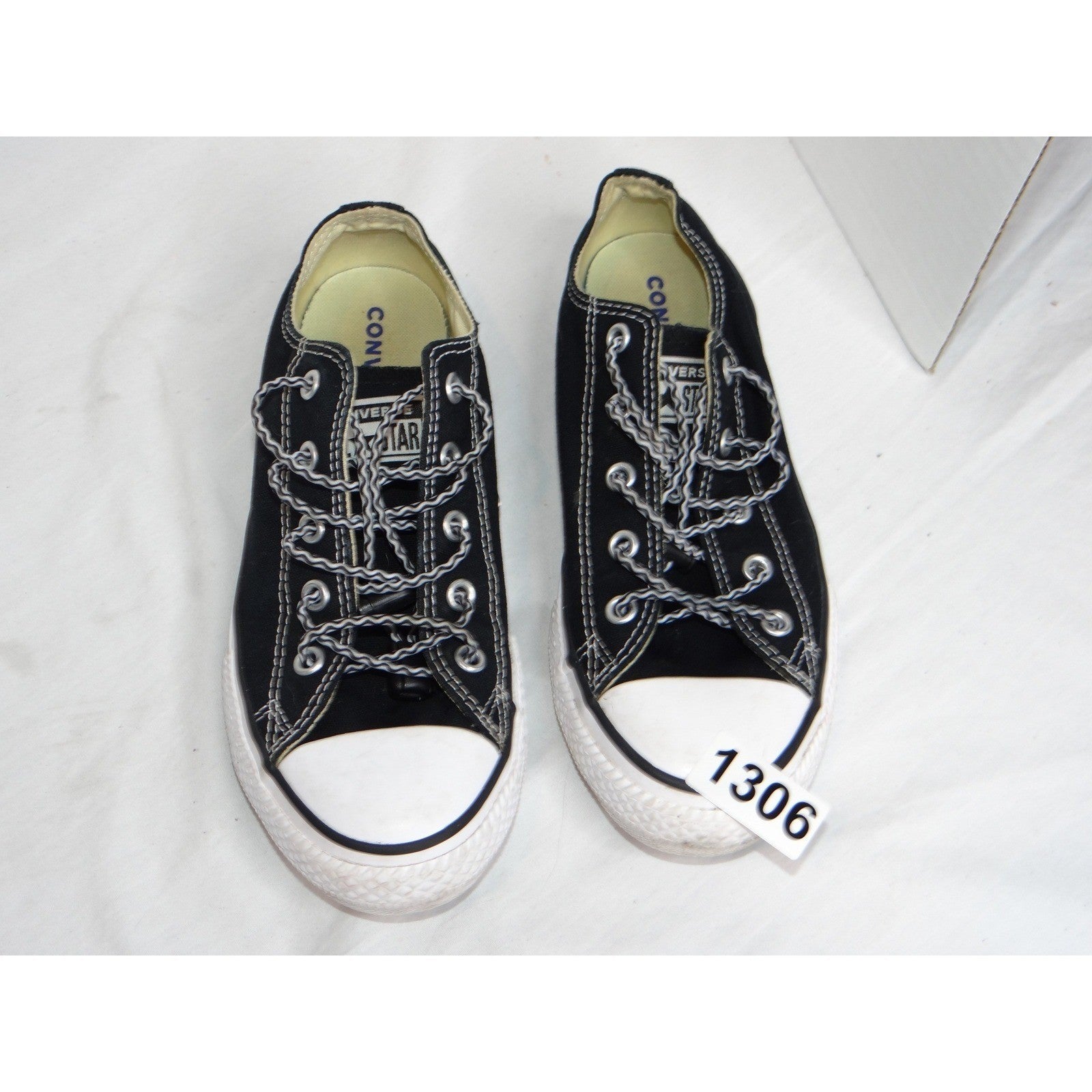 Converse All Star Chuck Taylor Low Top Black Youth Sneakers Shoes Size 3 Youth