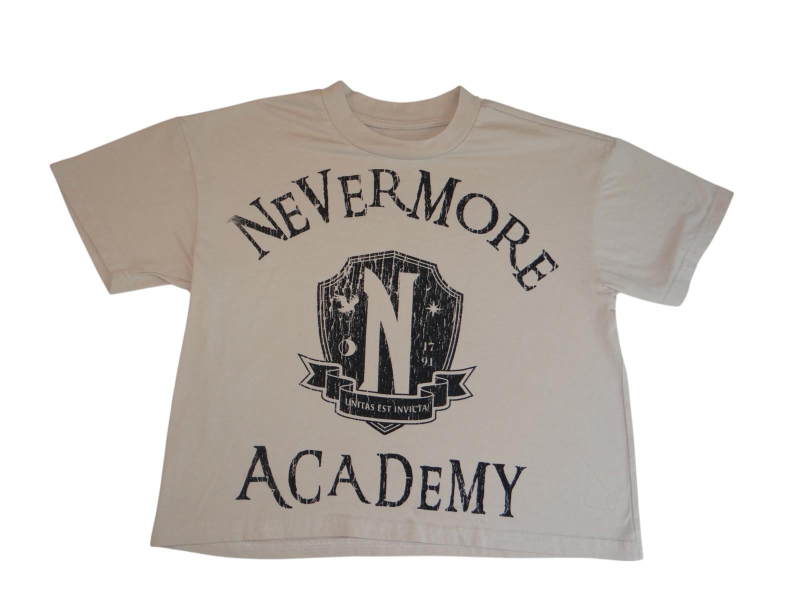 Nevermore Academy Cropped T-Shirt from Wednesday Series - XS
