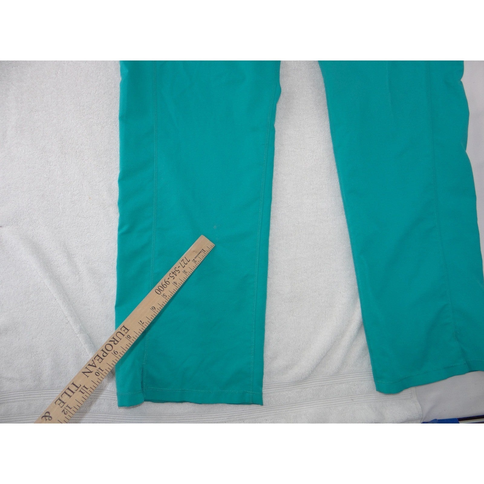 Dickies EDS Essentials Womens Scrub Set Teal Blue V-Neck Top And Pants XL- Tall