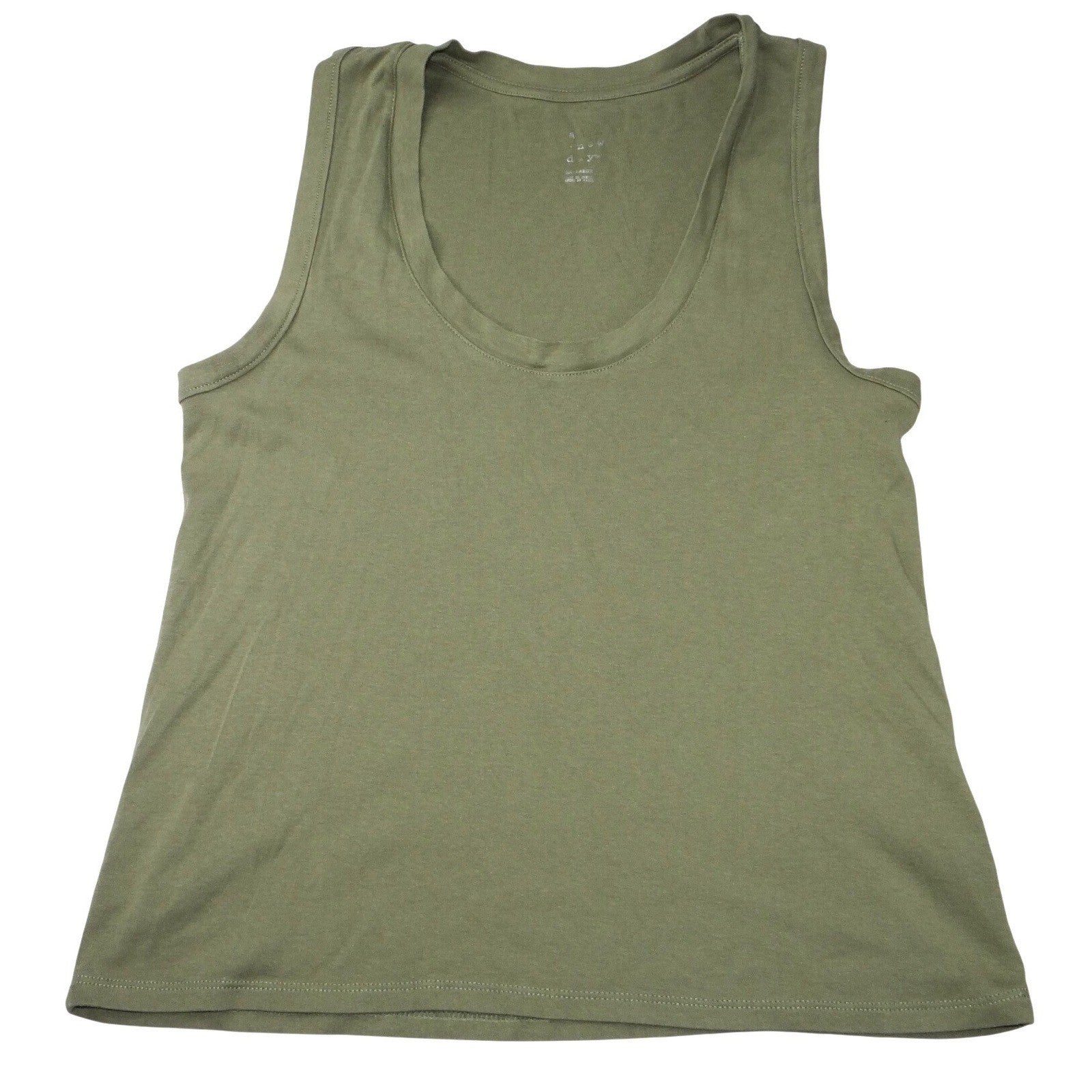 A New Day Womens Tank Top Olive Green Scoop Neck Sleeveless XX Large
