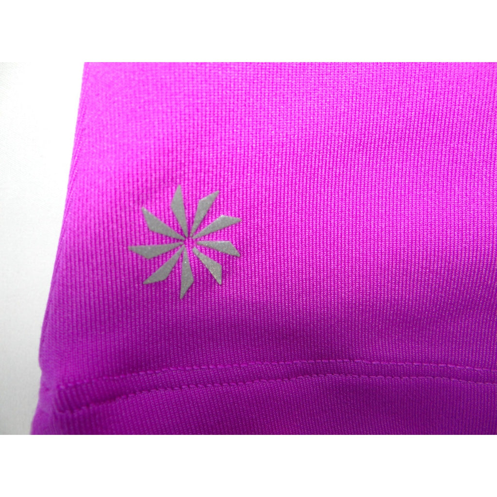 Athleta Womens Purple Racerback Workout Tank Top Built-in Bra Style 819383 Small