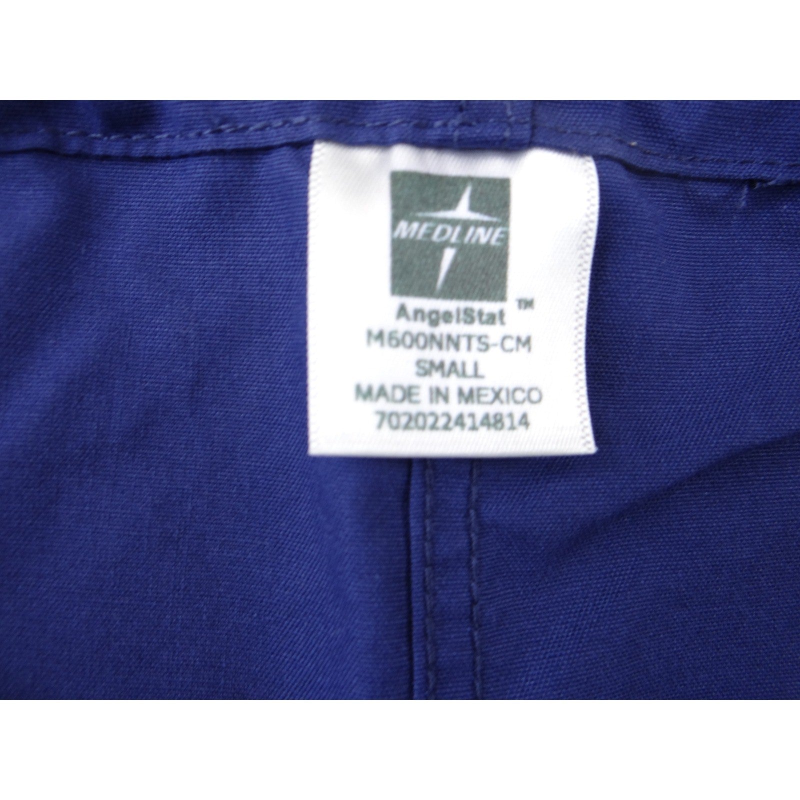 Medline AngelStat Royal Blue Scrub Pants M600NNTS-CM Womens Small Elastic Waist