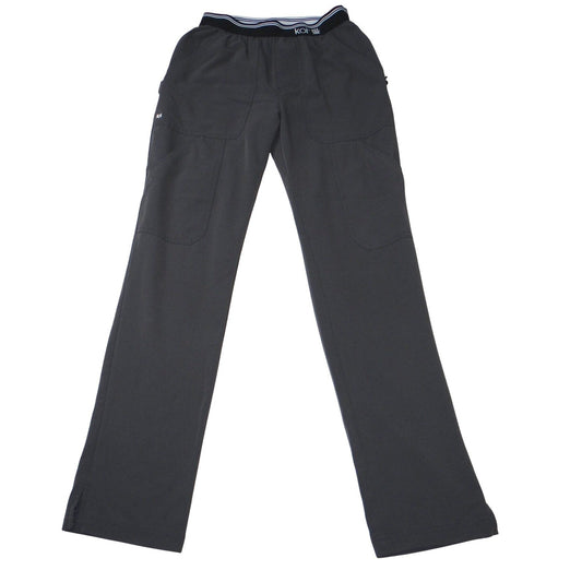 Koi Next Gen Womens XXS Regular Grey Scrub Pants Elastic Waist Cargo Pockets