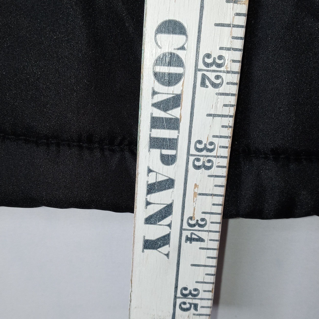 NWT Vintage Womens Black Quilted Long Coat Removable Hood Faux Fur Trim Medium
