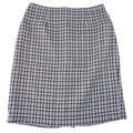 Christy Girl Dori Adler Vintage Black White Plaid Pencil Skirt High Waist