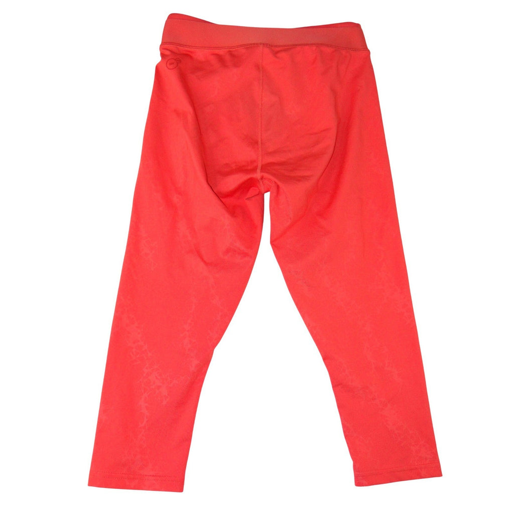 Puma Womens Coral Red Marble Print Capri Athletic Leggings Size Small