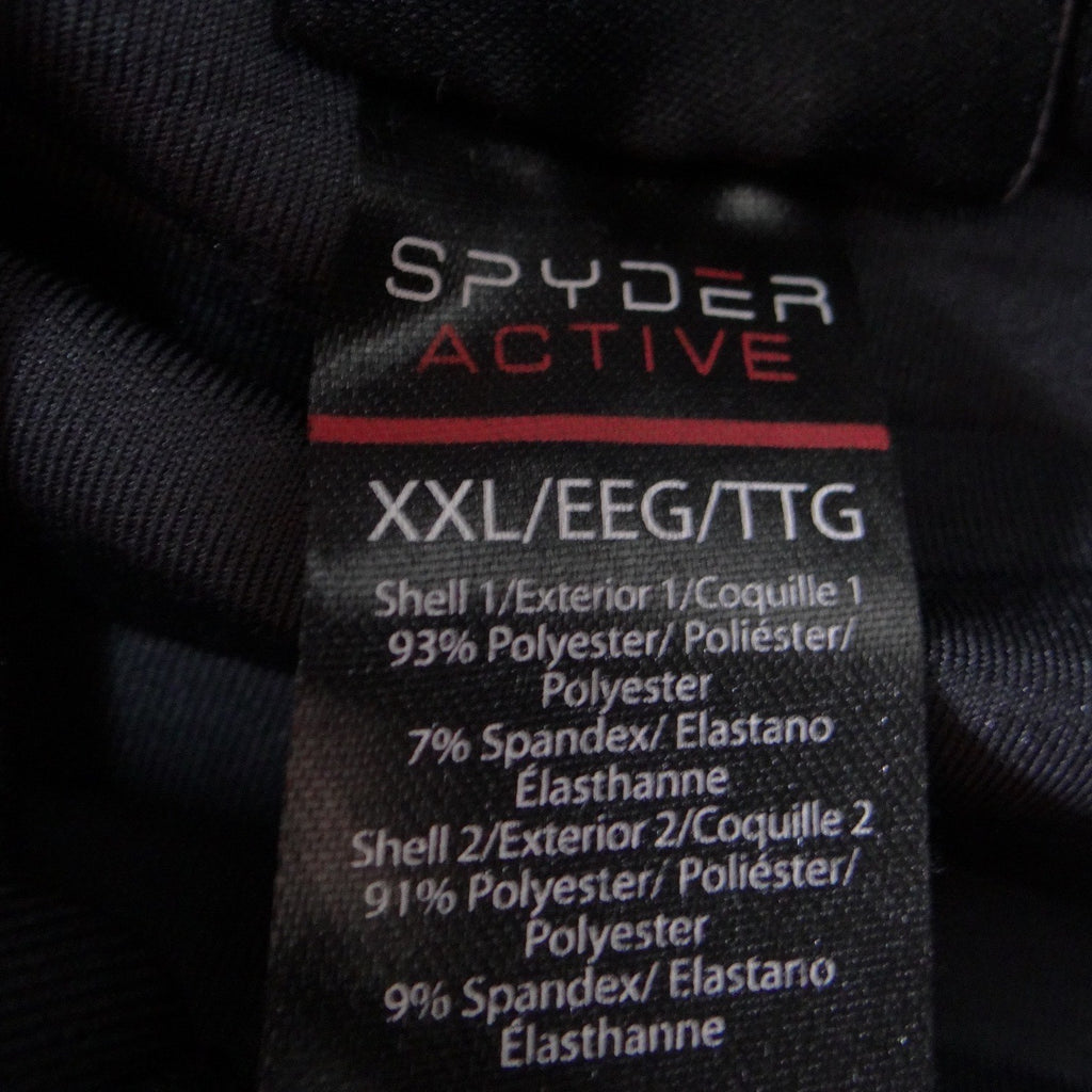 Spyder Active Mens XXL Gray Full Zip Technical Performance Hoodie Jacket