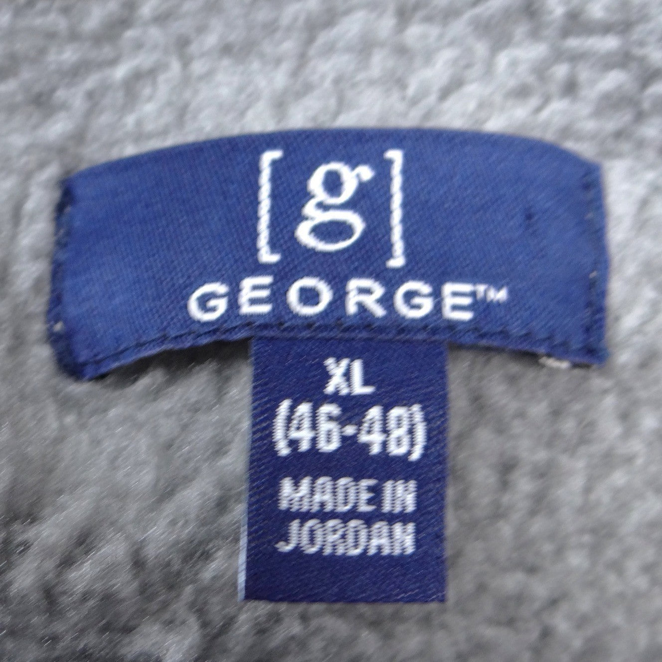 George Mens XL Gray Space Dye Full Zip Fleece Lined Jacket Mock Neck Outerwear
