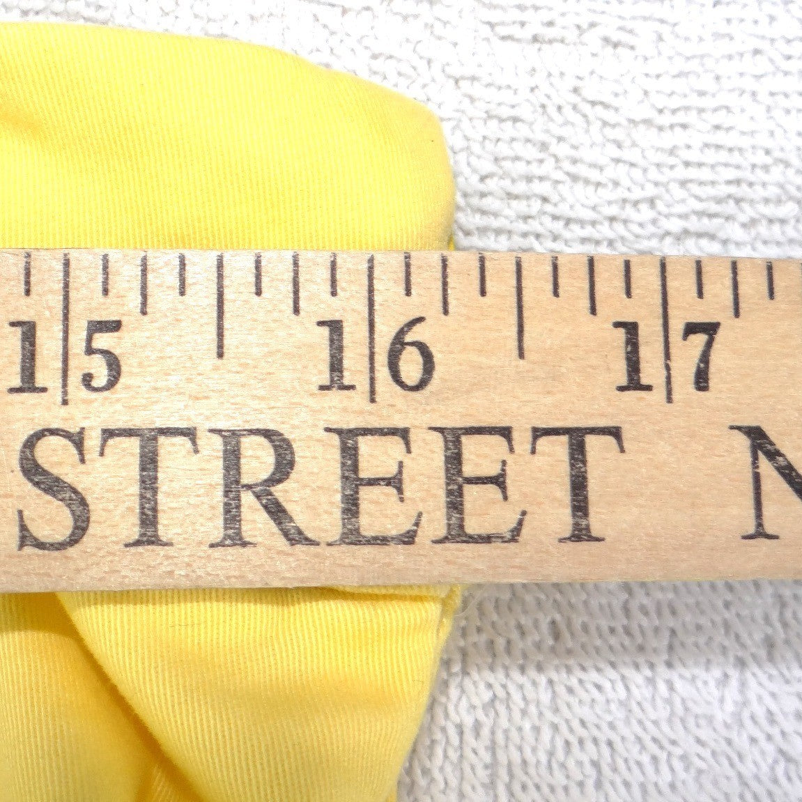 Kim Rogers Womens Yellow Scalloped Hem Cropped Pants Side Zip Size 12 Mid Rise