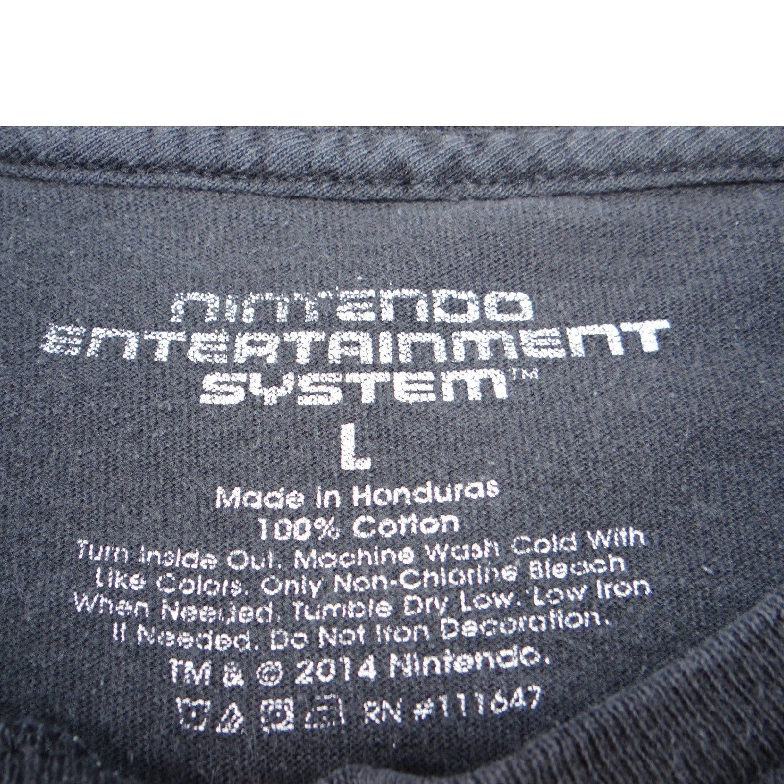 Nintendo Entertainment System Controller Graphic T Shirt Black Adult Large NES