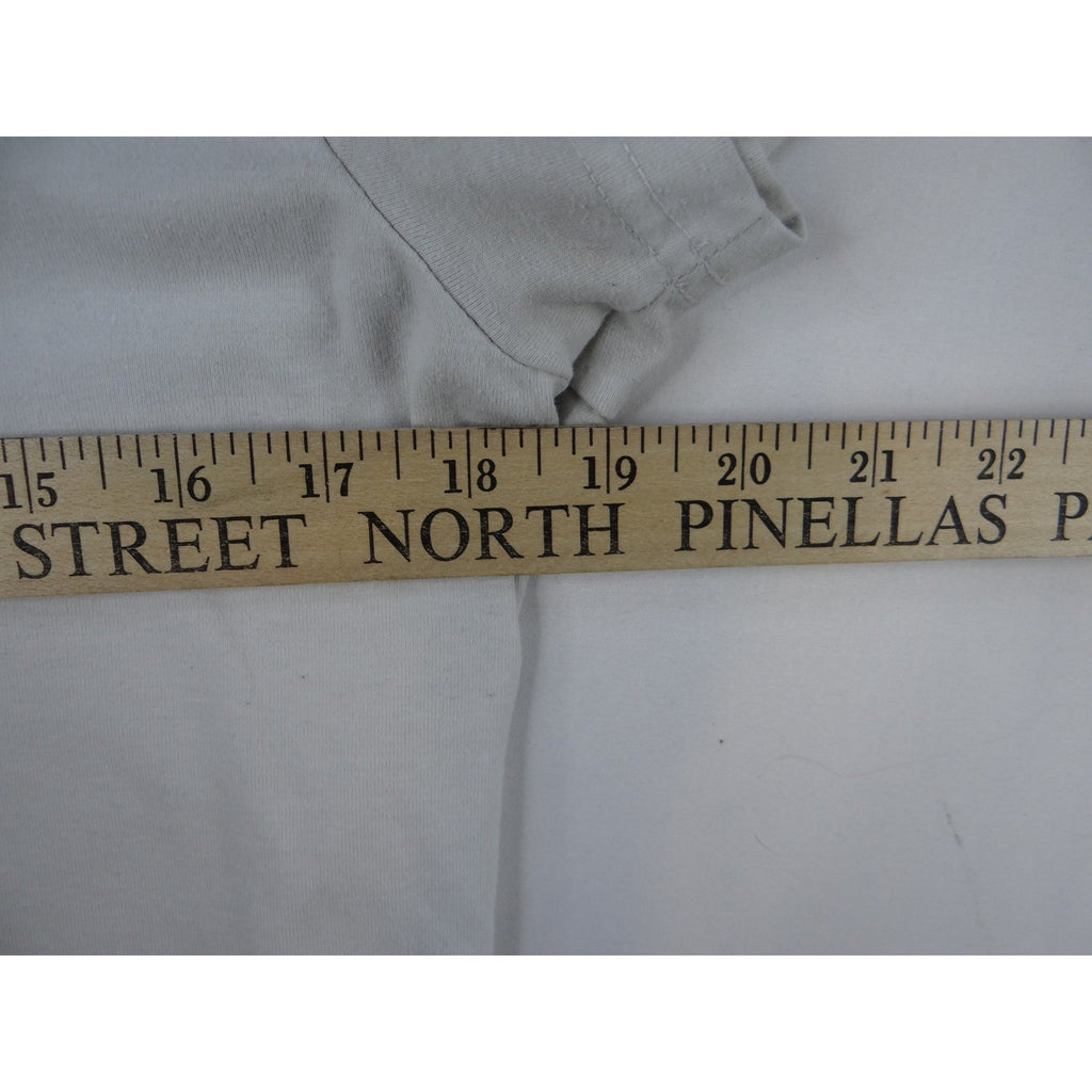 Y2K Daisy Street Studio Graphic T Shirt White Black Band Drum Guitar Logo Tee