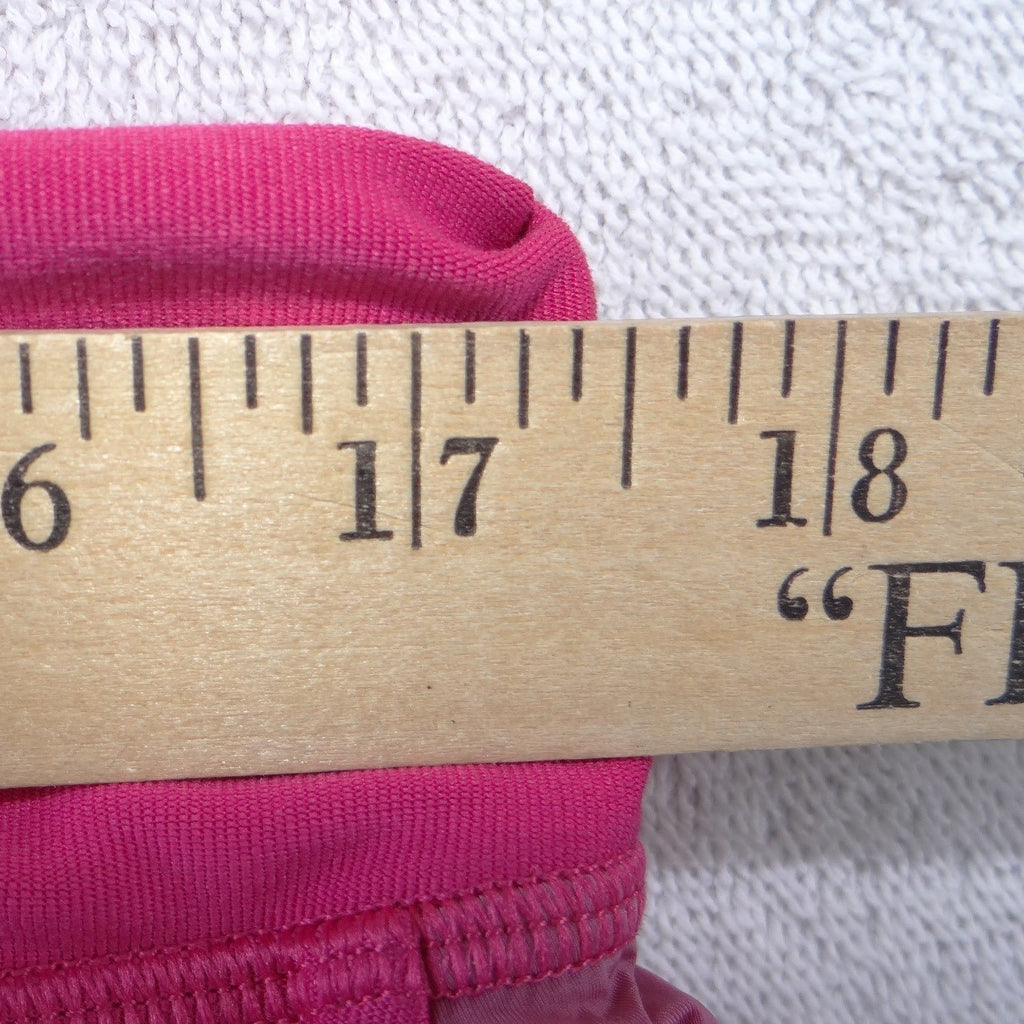 Nike Dri-FIT Womens Pink Ruched Side Athletic Shorts Size Large Drawstring Logo