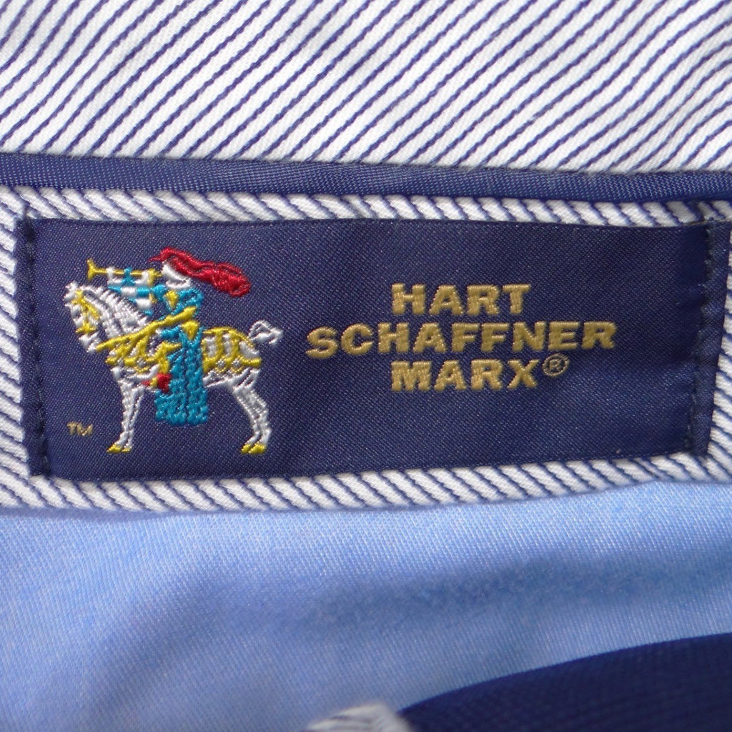 Hart Schaffner Marx Mens Charcoal Gray Flat Front Dress Pants Trousers 36R