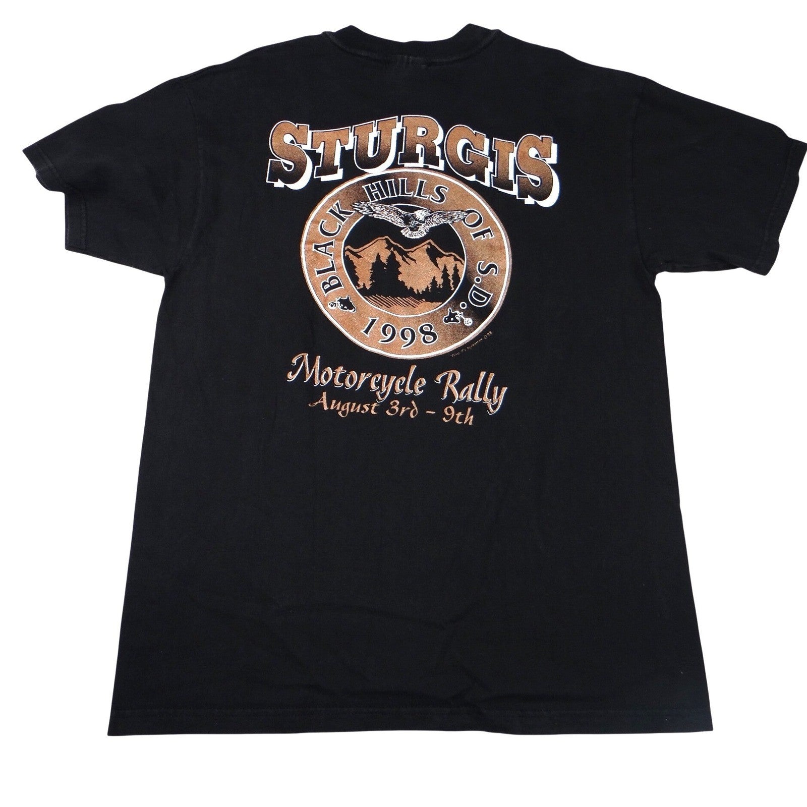 VTG Black Hills Motor Classic Sturgis 1998 Motorcycle Rally TShirt Mens Adult L