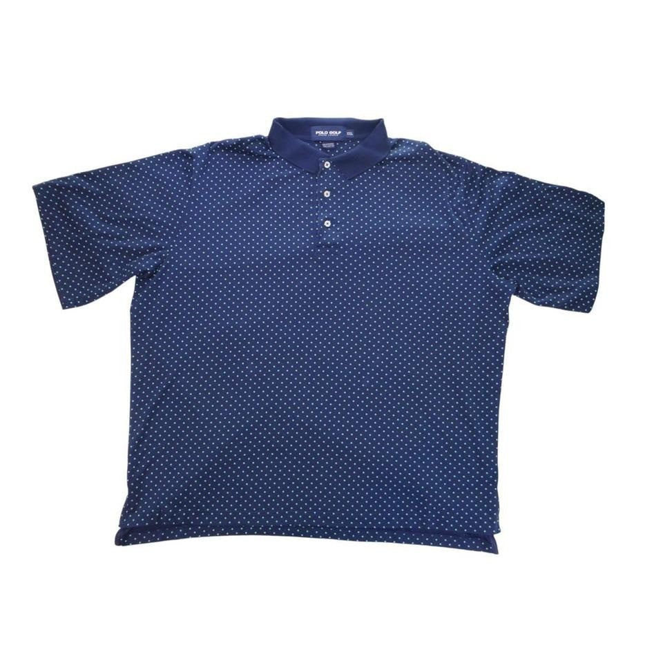 Polo Golf Ralph Lauren XXL Navy Polka Dot Shirt