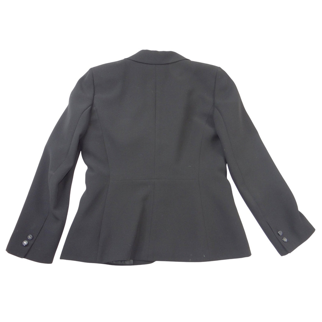 Tahari Arthur S. Levine Womens Black Two Button Tailored Blazer Jacket Size 12