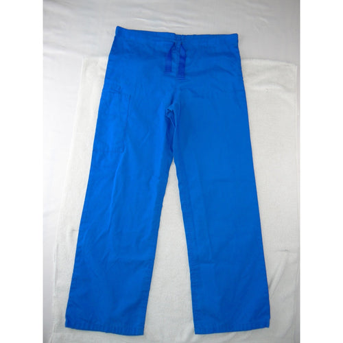 Cherokee Workwear Royal Blue Scrub Pants Women XS Drawstring Cargo Pocket