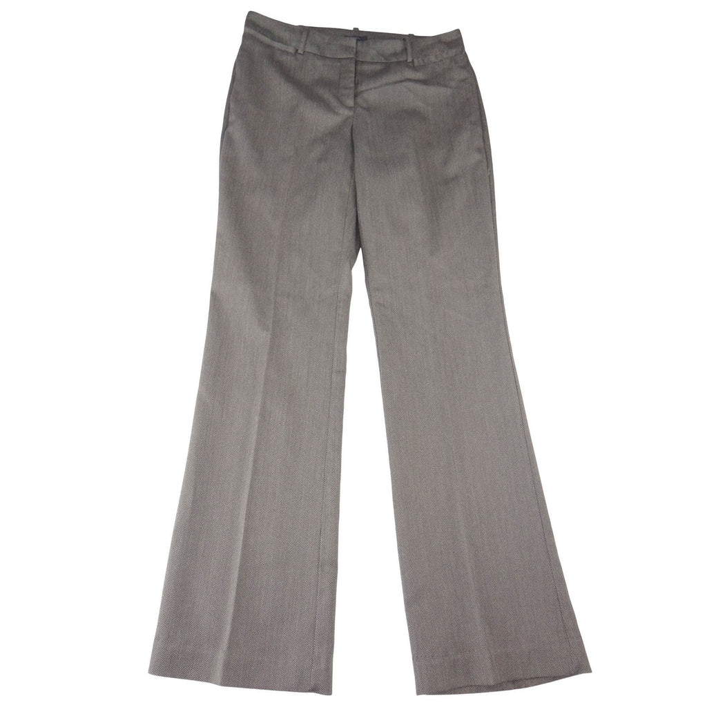 Worthington Curvy Fit Straight Leg Dress Pants Brown Textured Trousers Womens 4