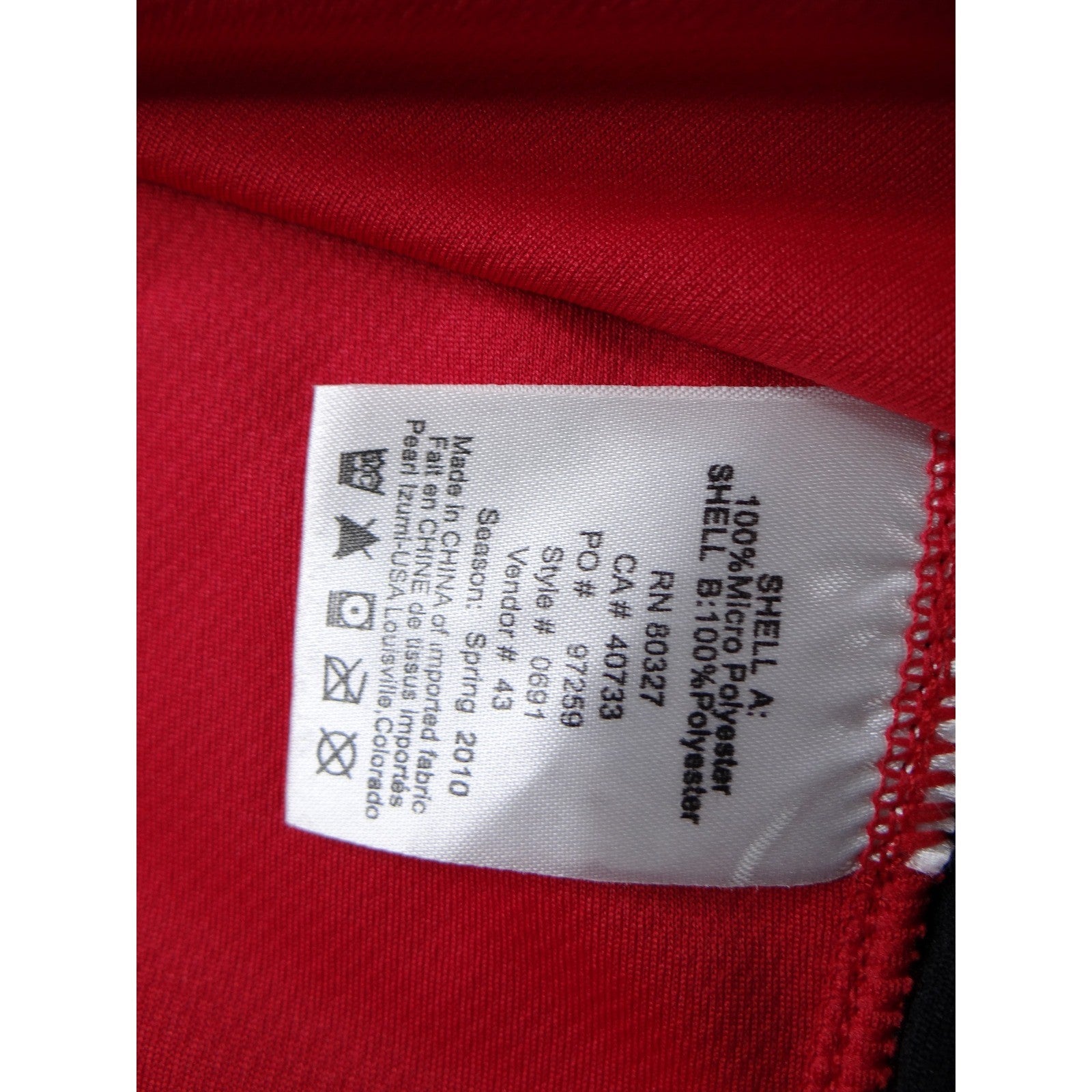 Pearl Izumi Select Series Cycling Jersey Red Black Short Sleeve Full Zip Men Med